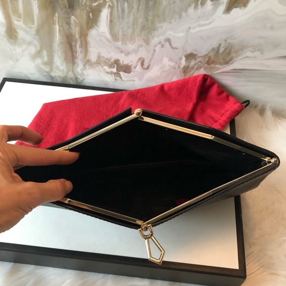 Rare Valentino Garavani Black Rockstud Clutch - Picture 3 of 8